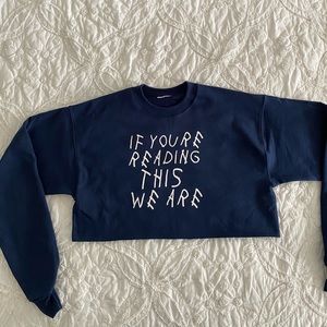 Penn state cropped crewneck